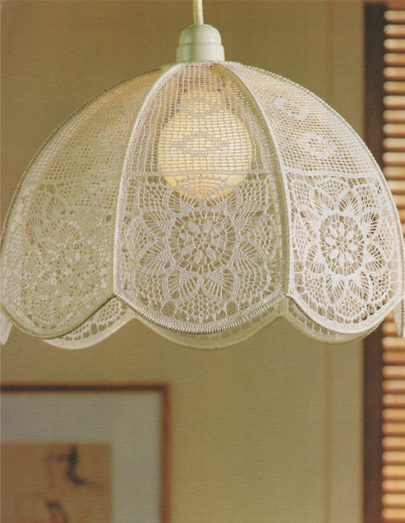 Lampshade Cover Crochet Pattern PDF Home Accessories, Lamp Shade, Vintage  Crochet Patterns for the Home, E-patterns Download 