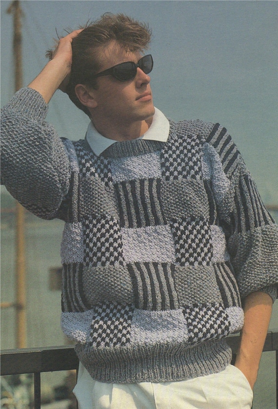 mens pattern sweater