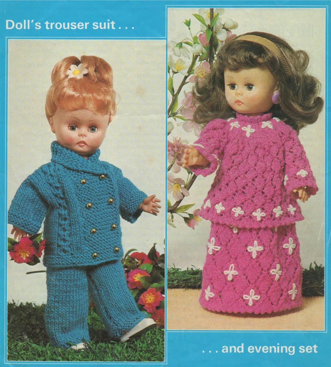 Dolls Clothes Knitting Pattern PDF for 14 Inch Doll, Dolls Trousers ...