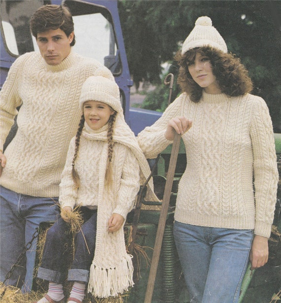 vintage aran knitting patterns