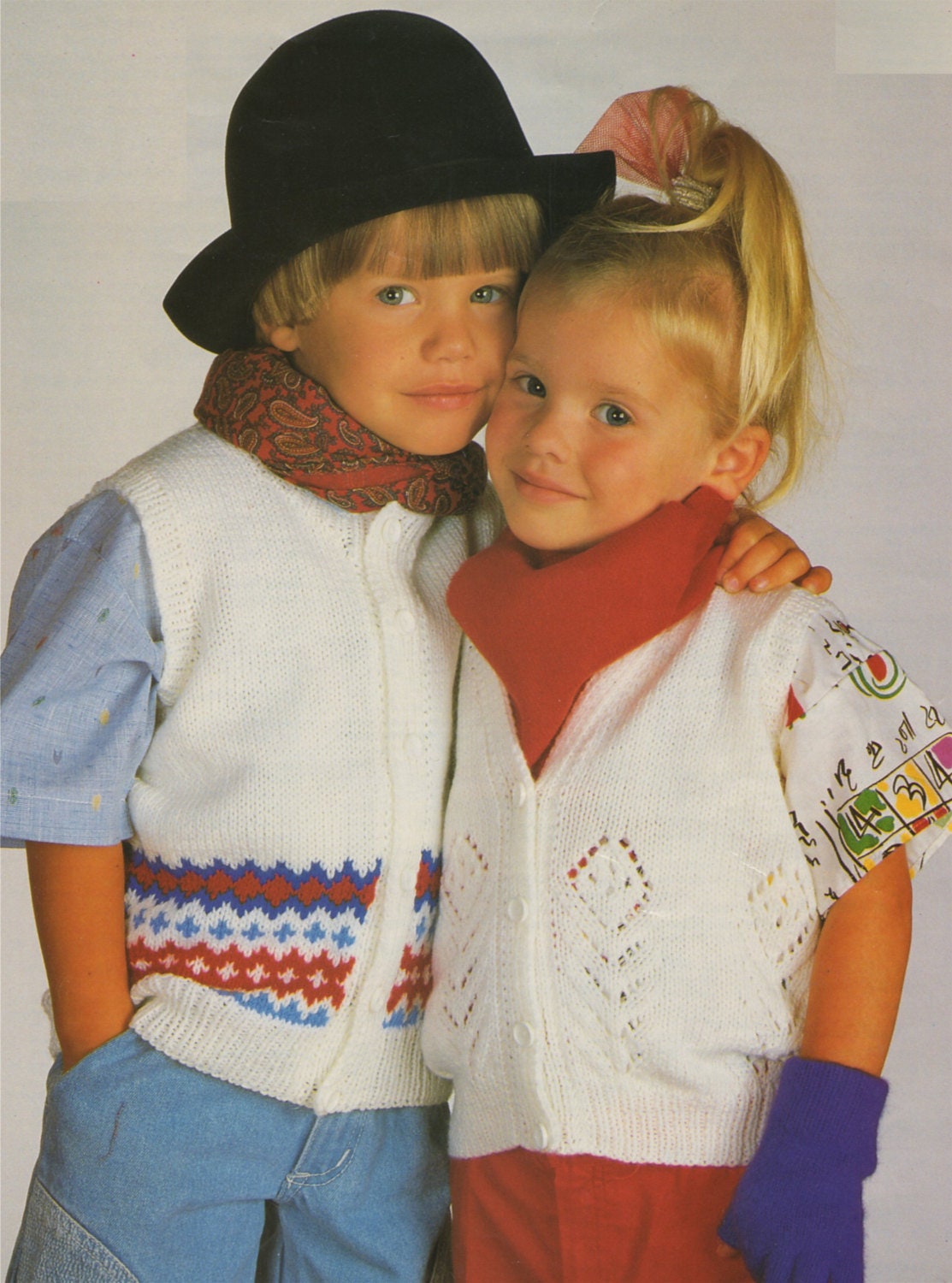 Childrens Gilet and Waistcoat Knitting 