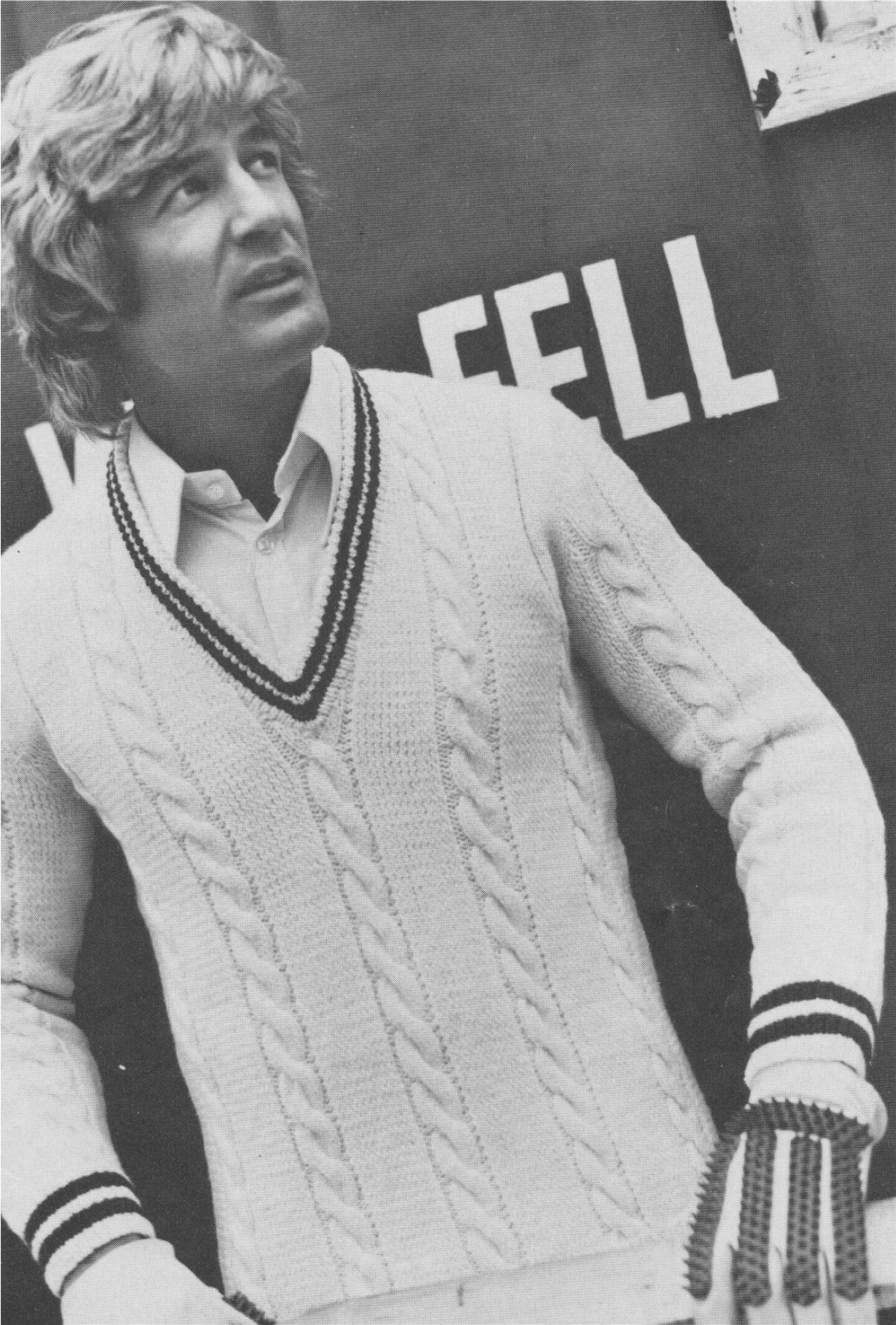 Mens Cricket Sweater Knitting Pattern PDF Mans 38, 40, 42 and 44 inch ...