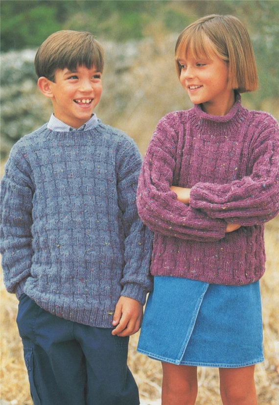 DK Knitting Pattern Boys//girls All In One Suit Size 24//32/" Chest