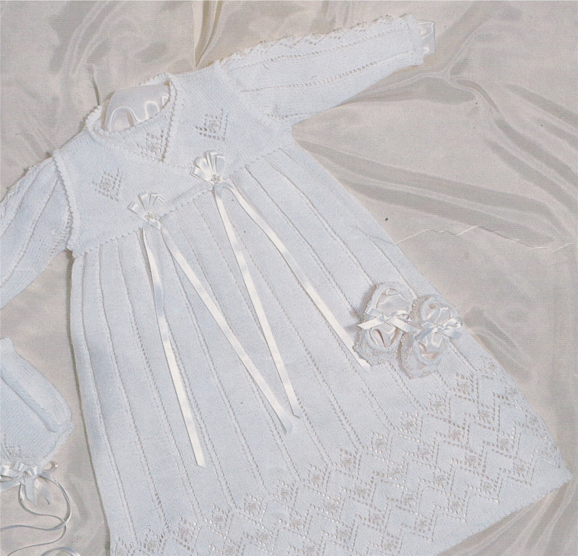Babies Knitted Dress Pattern | ChicVintagePatterns