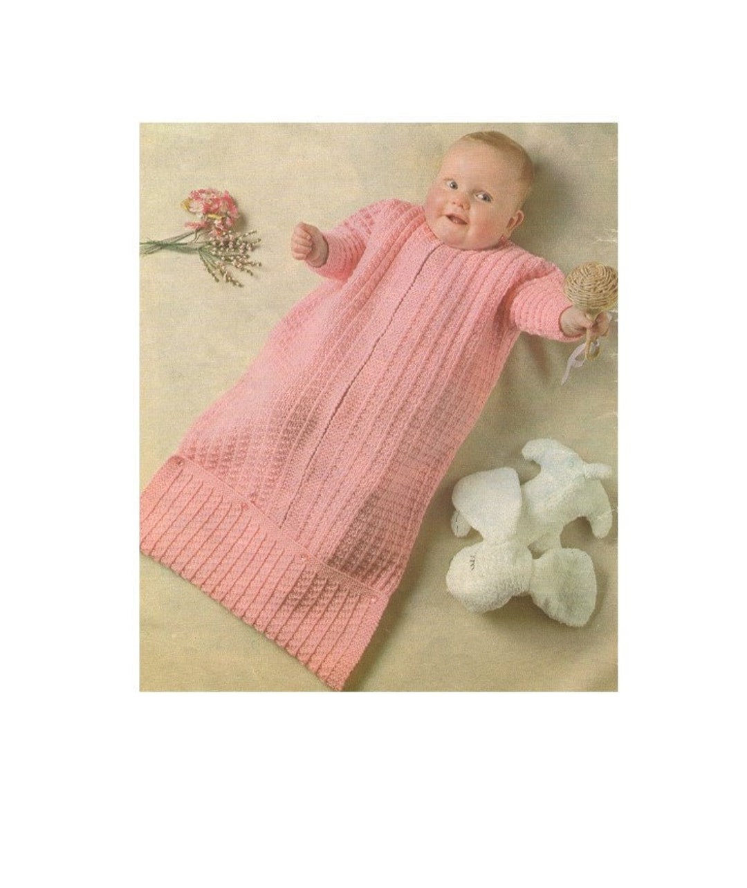 Babies Sleeper Knitting Pattern PDF Baby Boys or Girls Sleeping Bag ...