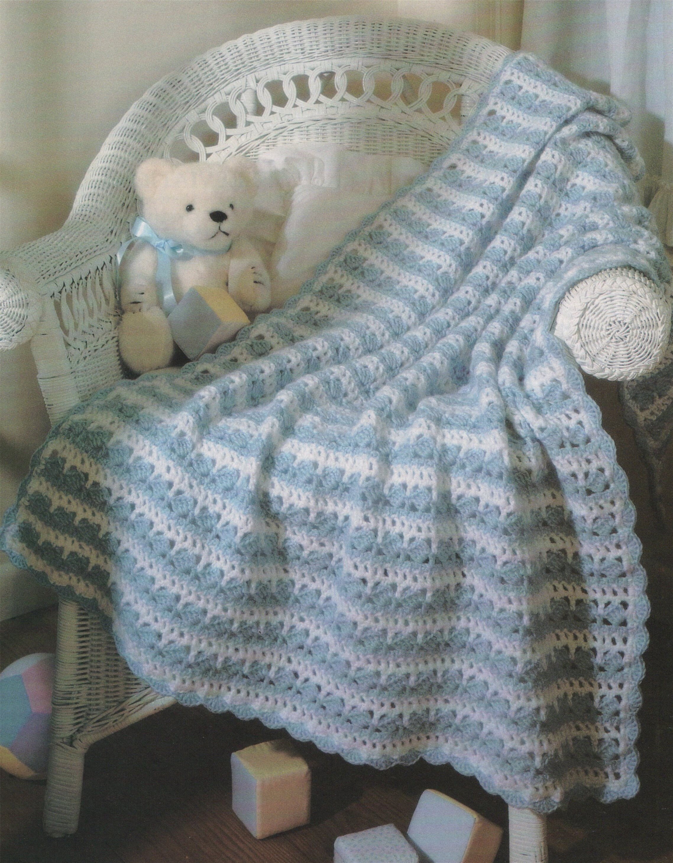 Baby Blanket Crochet Pattern PDF Cot Cover Throw Afghan Etsy