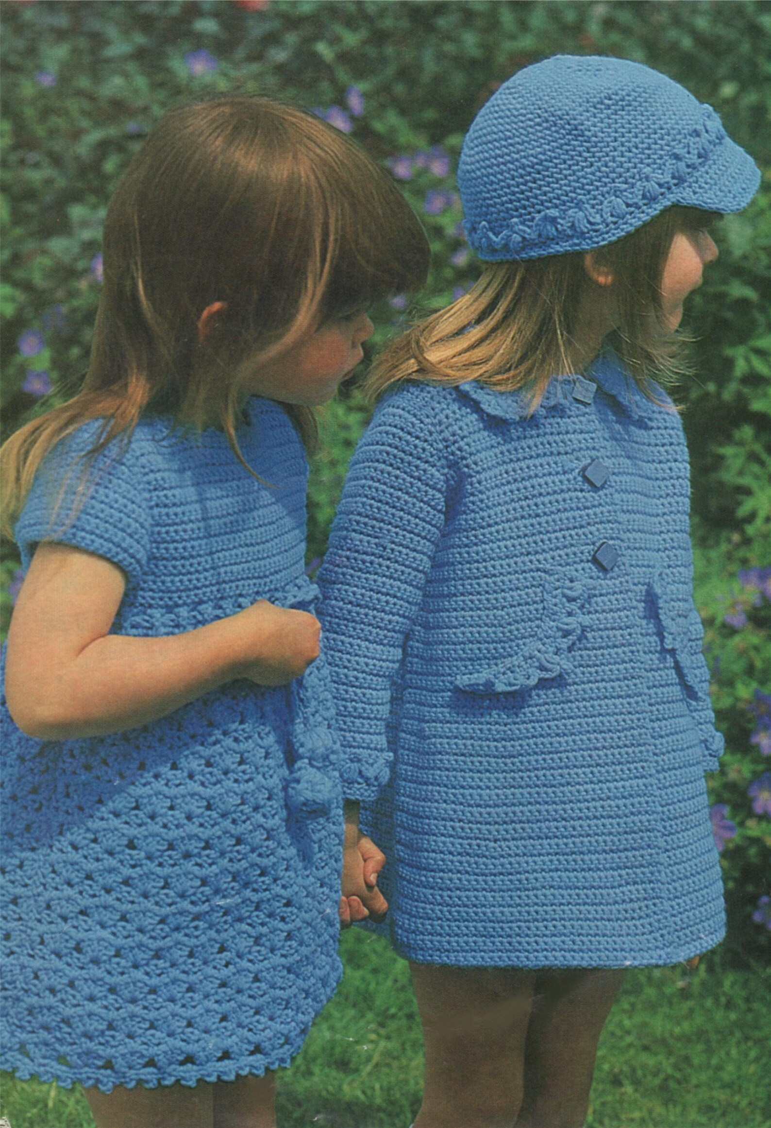 Girls Dress Coat and Hat Crochet Pattern PDF Childrens 22 Etsy