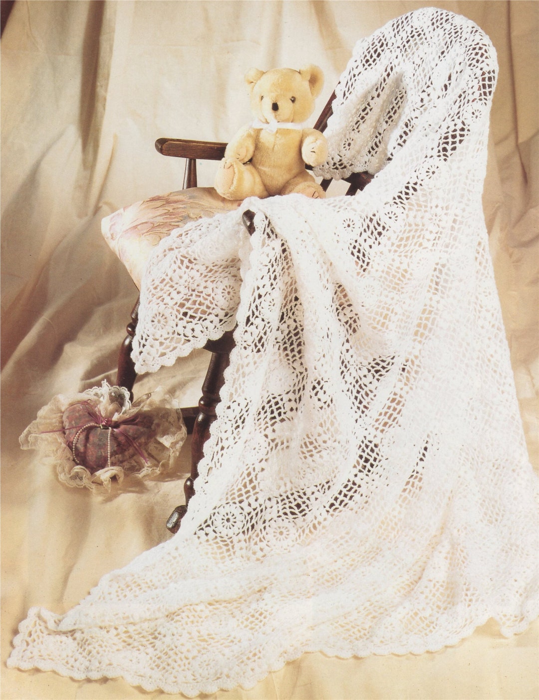 Babies Shawl Crochet Pattern PDF for Baby Boys or Girls, 2 Ply Yarn ...