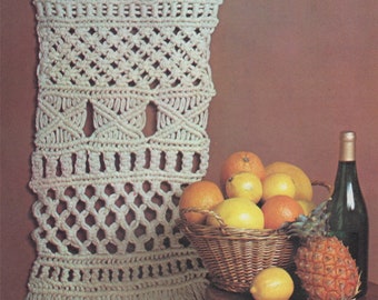 Wall Art Macrame Pattern PDF Wall Hanging Macrame, Knotted Crafts, Vintage Macrame Patterns for the Home, e-pattern Download