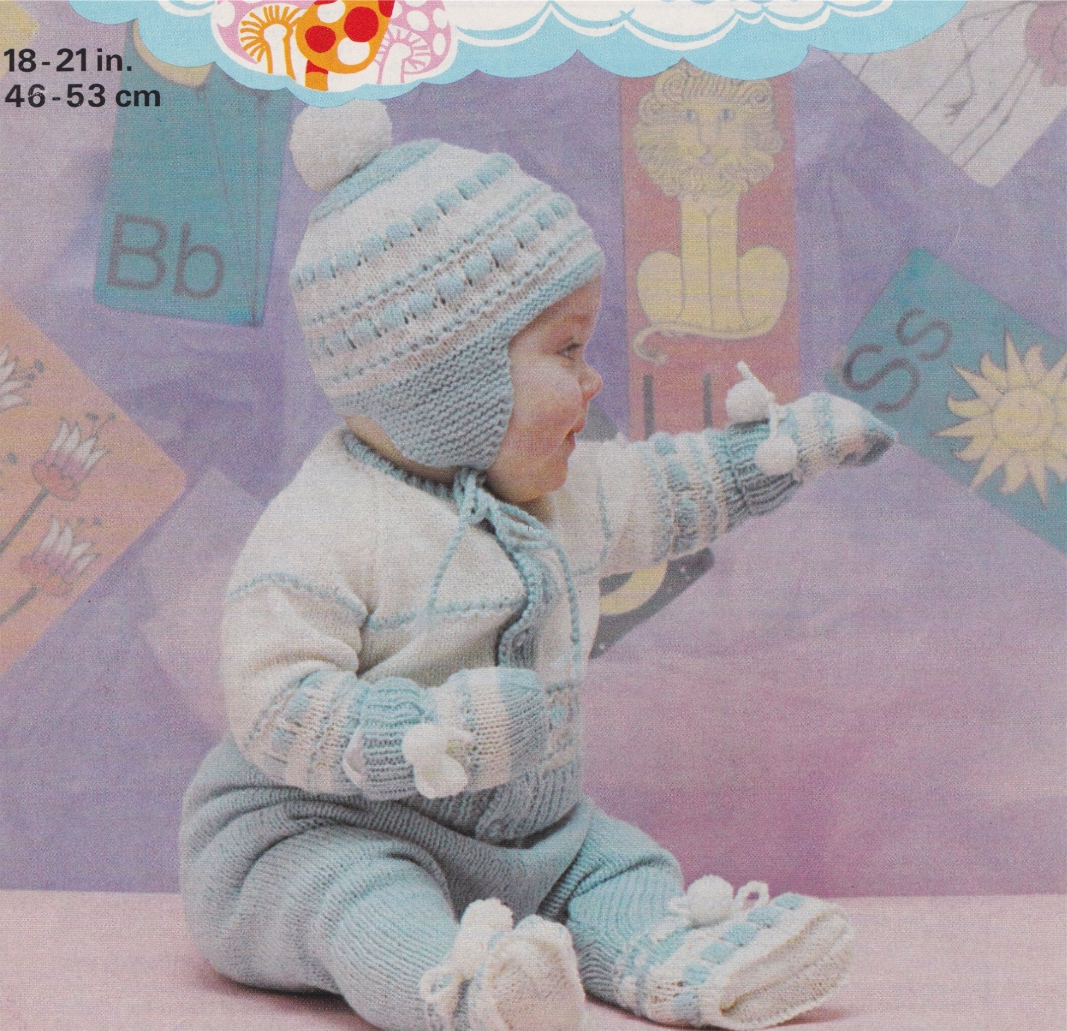 Baby Knitting Pattern Chunky Pram Sets Boys and Girls 18-28 pdf