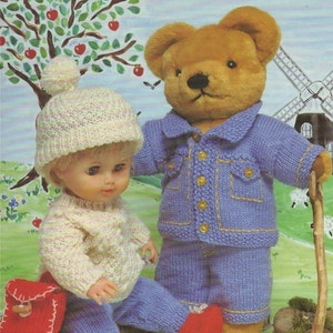 knitted teddy bear clothes