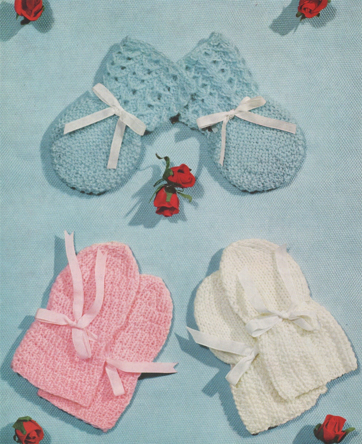 Babies Mitts Knitting Pattern Pdf Baby Boys Or Girls Baby Mittens Vintage Knitting Patterns For Babies Knits For Baby E Pattern Download
