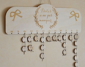 Calendrier D Anniversaire Etsy Calendrier D Anniversaire Etsy