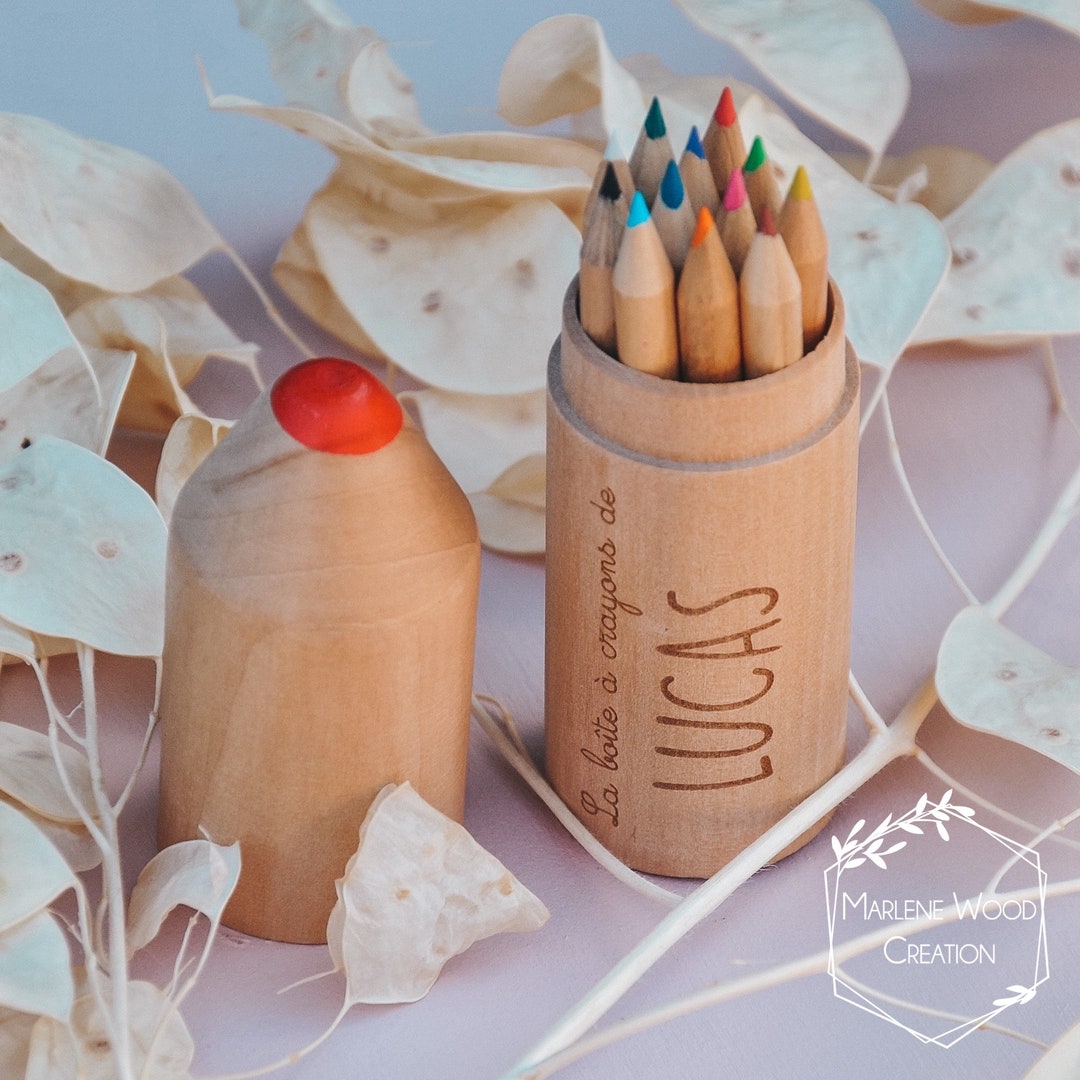 Custom Wooden Pencil Box Etsy