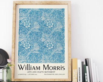 William Morris Poster, William Morris Print, Vintage Wall Art, Floral Print, Vintage Morris art print 1884, William Morris decor, WM2