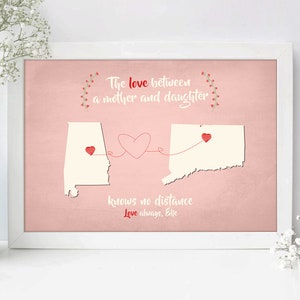 Mothers Day Gift from daughter mother&#39;s day long distance gift, unique gift for mom, mothers day print, long distance mothers day gift idea