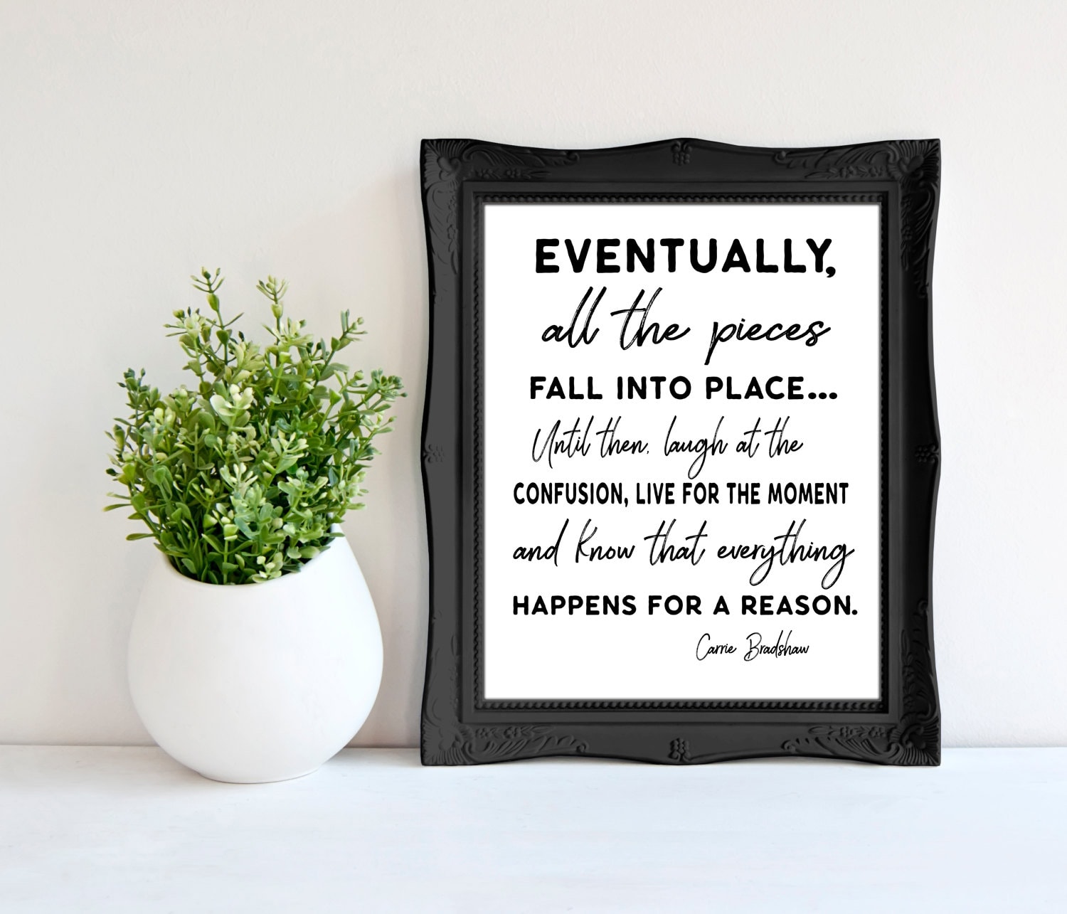 Prints The Most Exciting Print Carrie Bradshaw Quote Wall Art Sex And