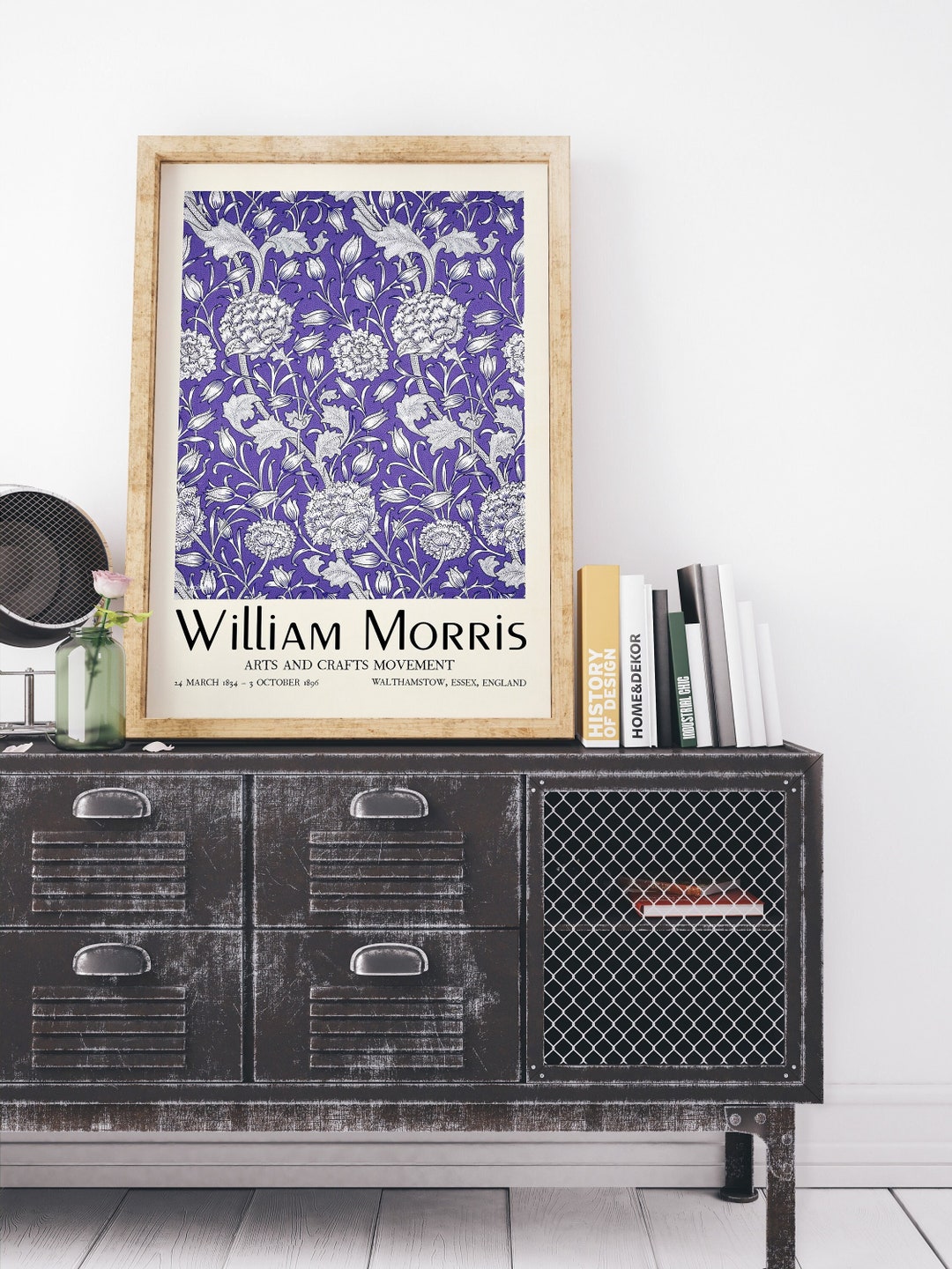 Photo inspiration: Fresh Look at William Morris Poster William Morris Print Vintage Purple Wall Art