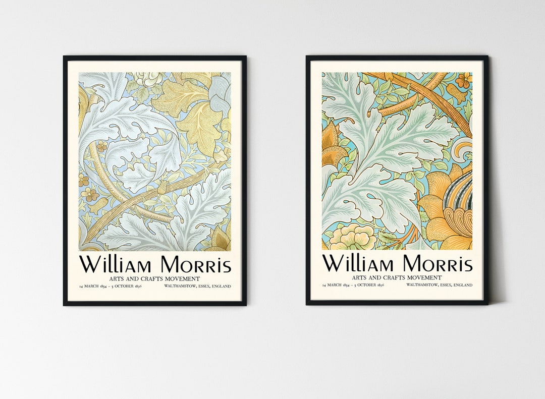 William Morris Poster Set, William Morris Print Set, Vintage Wall Art ...