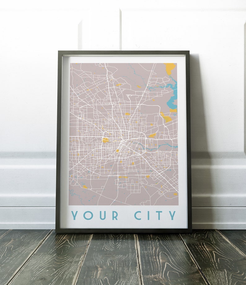 Custom Map Print Custom Map Gift H3 Custom City Map Any City Map Custom Street Map Custom Map Custom Map Poster Personalized Map