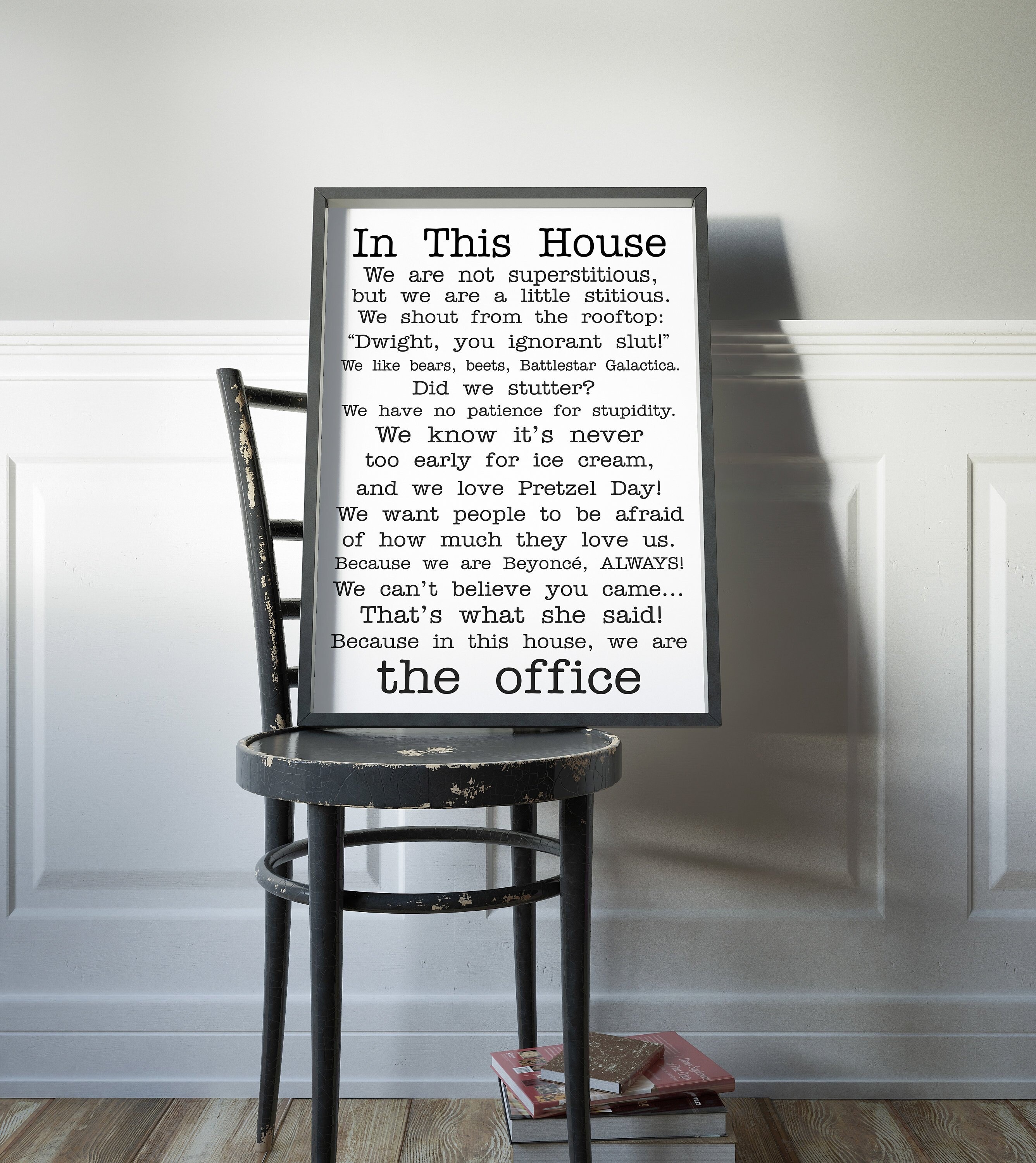 The Office Poster office tv show print In this house office Poster Fu…