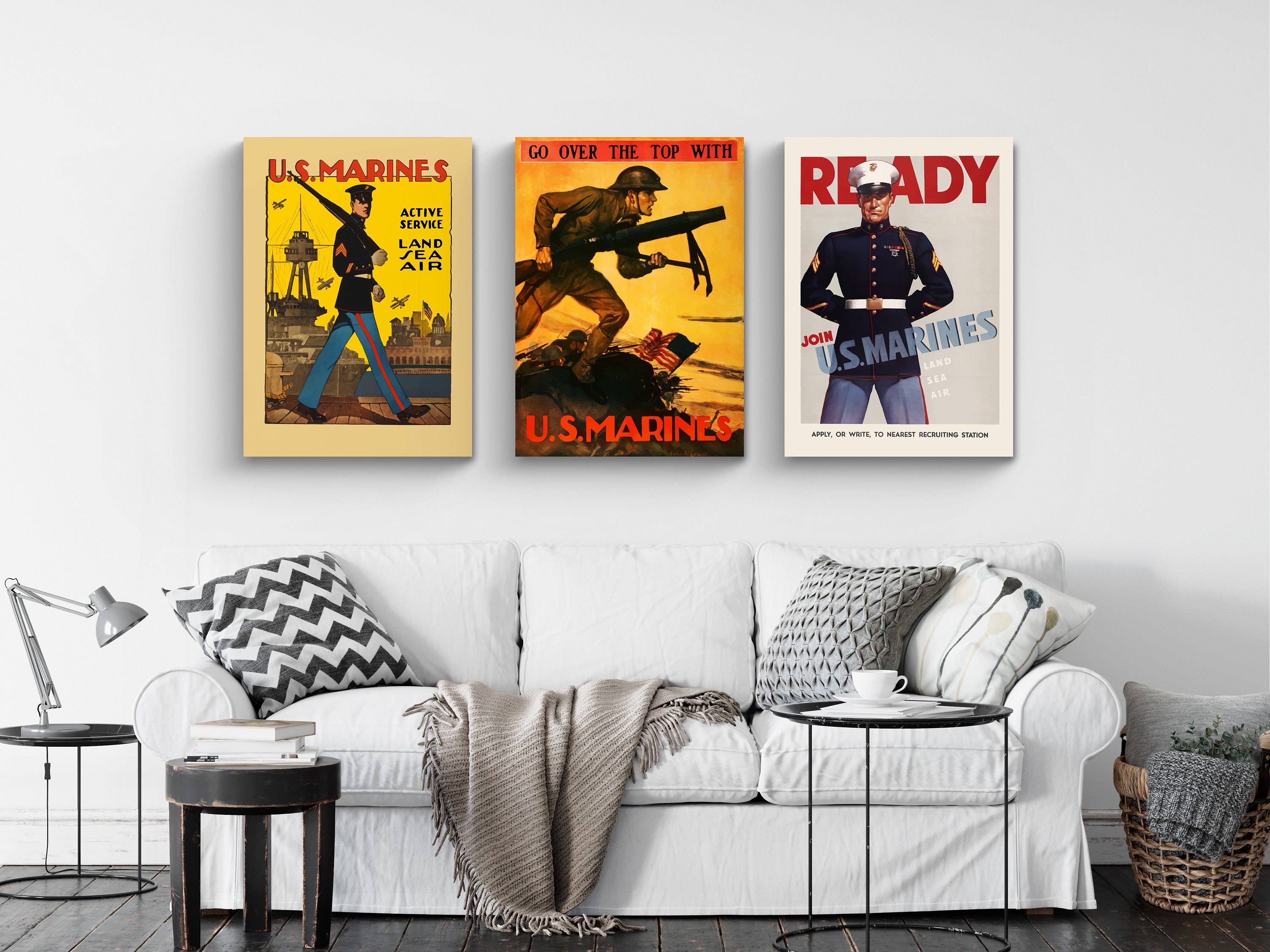 Set Of 3 Marine Corps Gifts Fathers Day Us Marines Vintage - Etsy Sweden