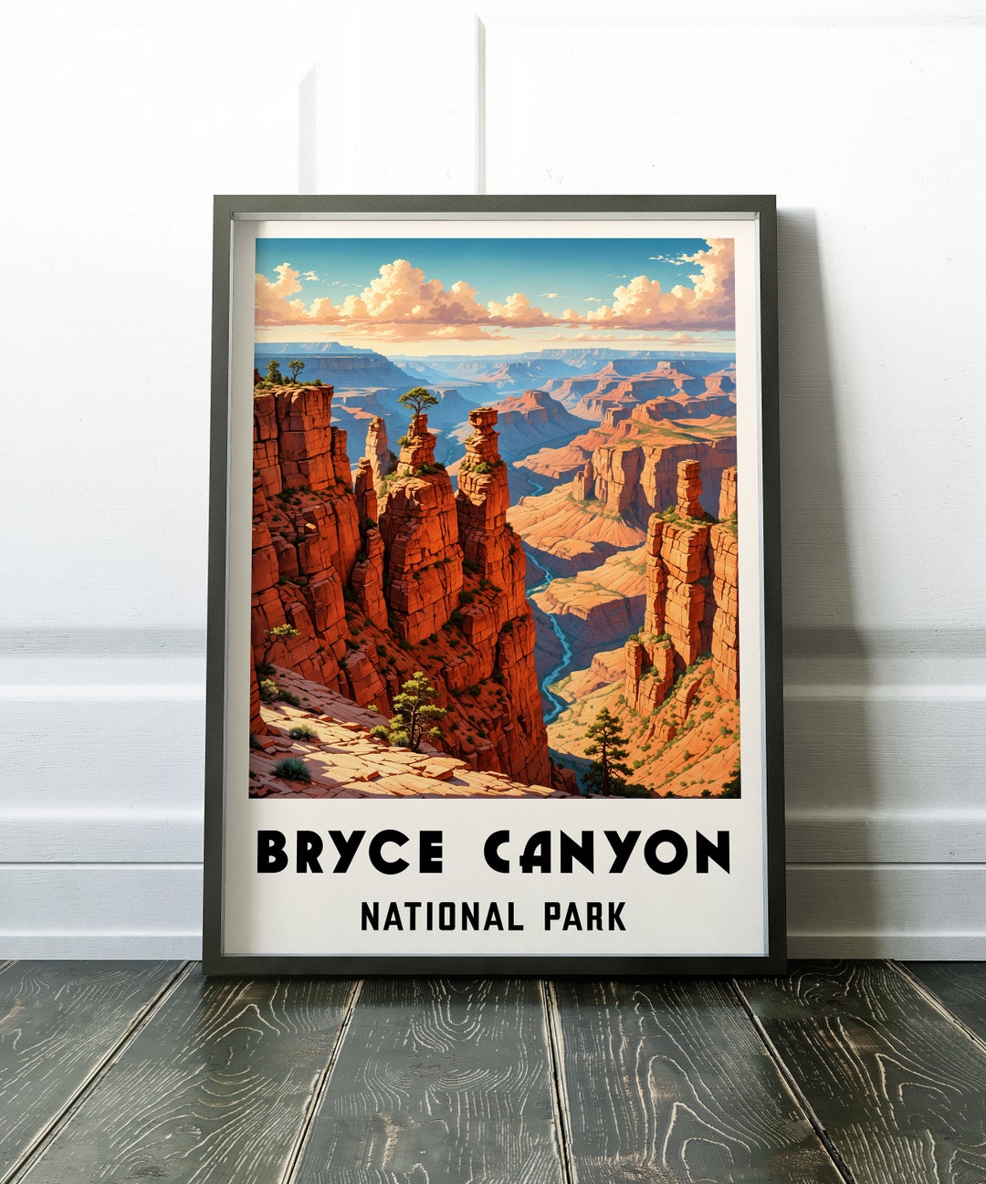 Bryce Canyon National Park Poster, Bryce Canyon Utah Travel Poster ...