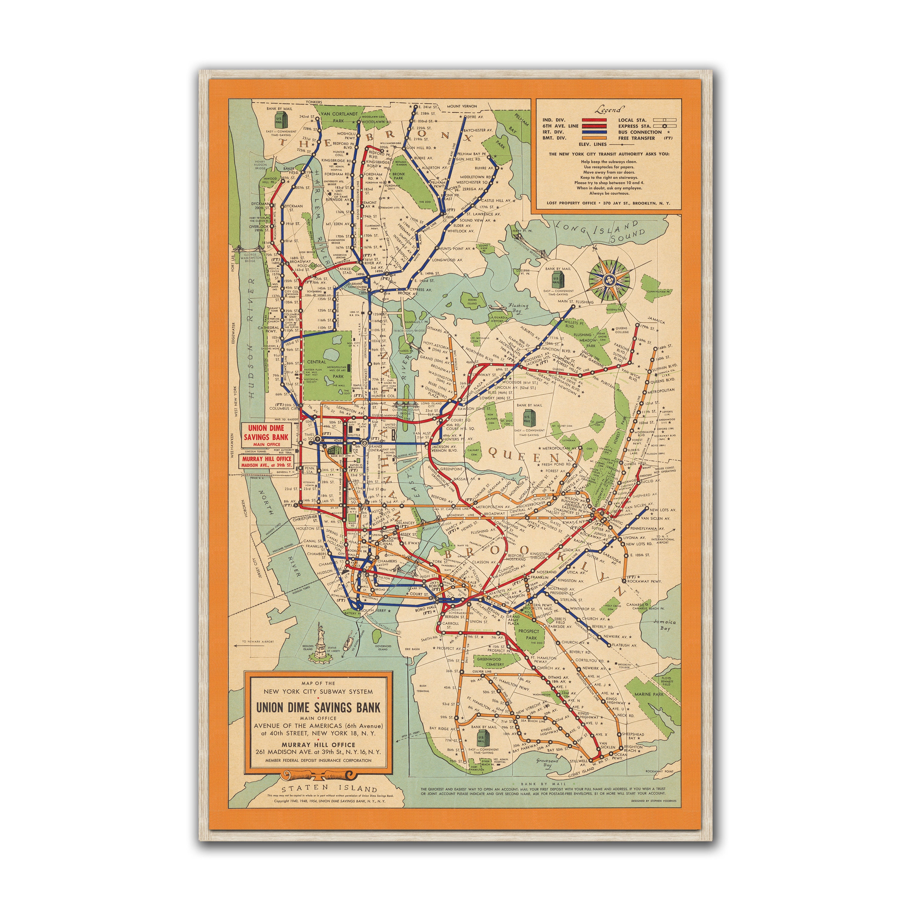 Set of 3 New York City Subway Vintage Maps Old Nyc Map - Etsy