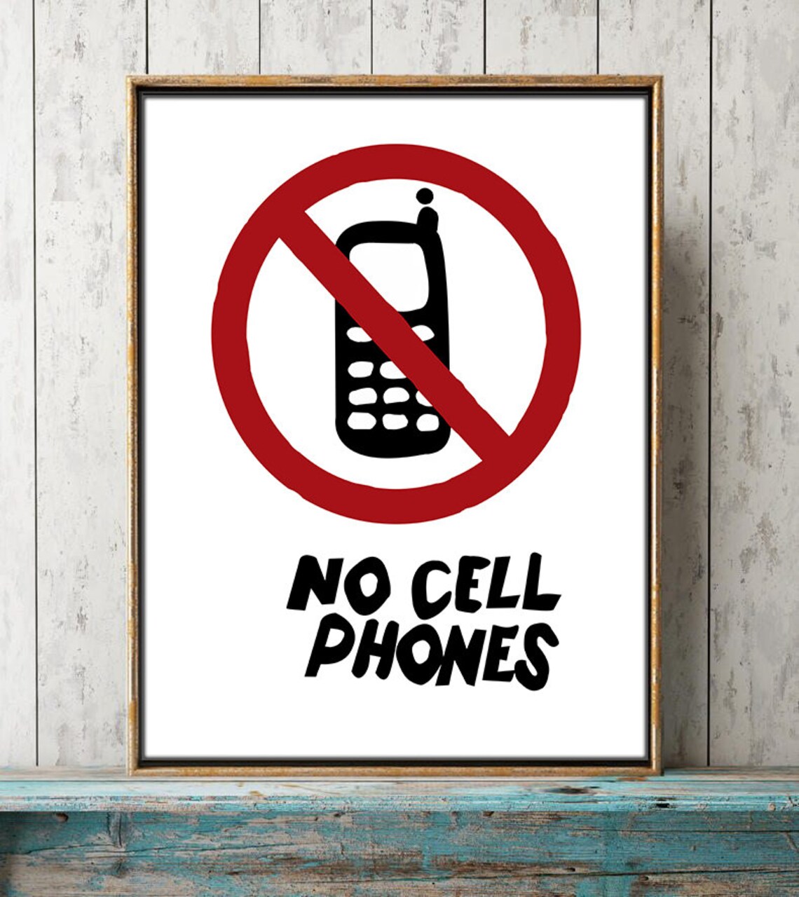 Gilmore Girls Poster No Cell Phones Lukes Diner Gilmore Girls | Etsy
