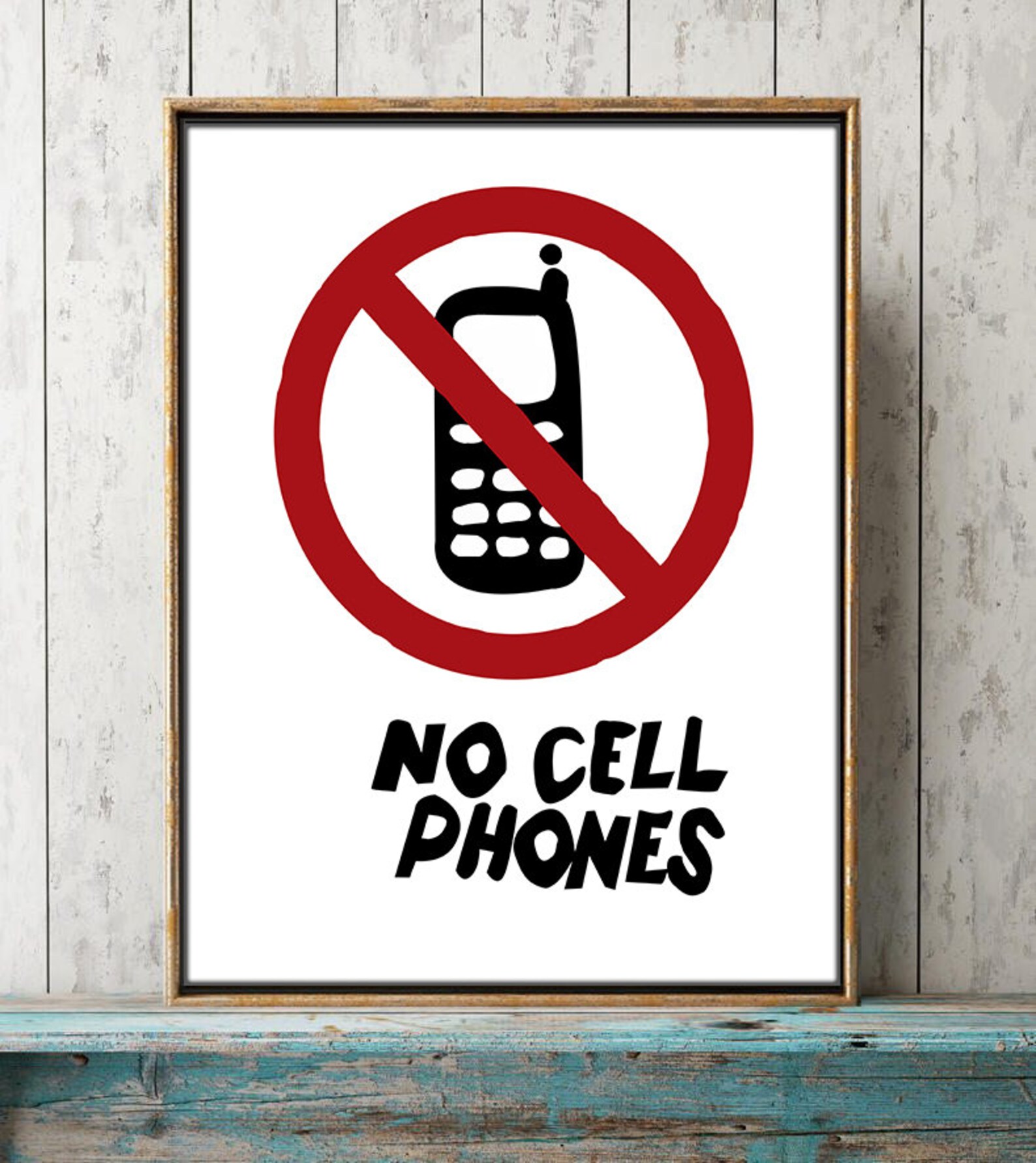 Gilmore Girls Poster No Cell Phones Lukes Diner Gilmore Girls | Etsy