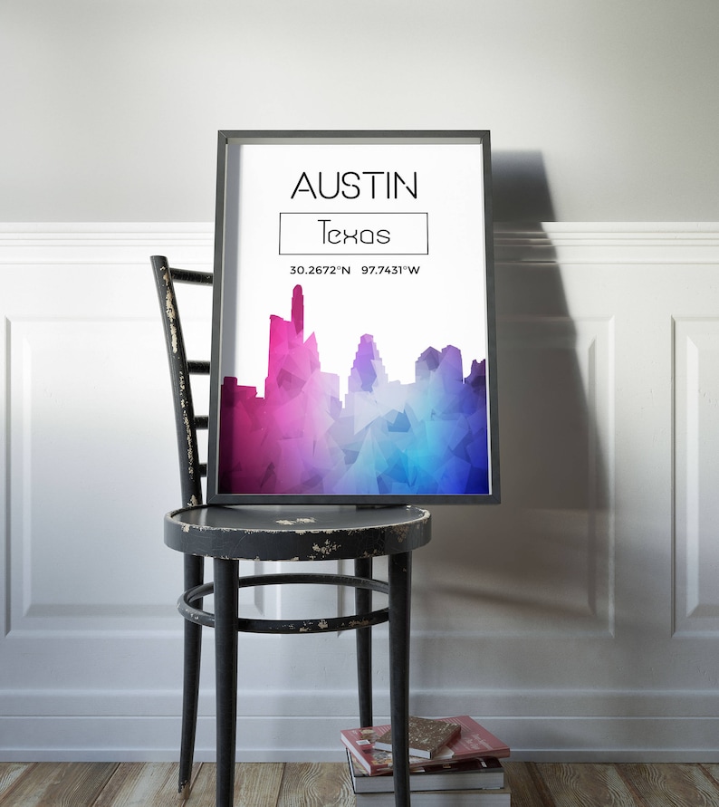 Christchurch Skyline Poster Christchurch Polygonal Poster Etsy