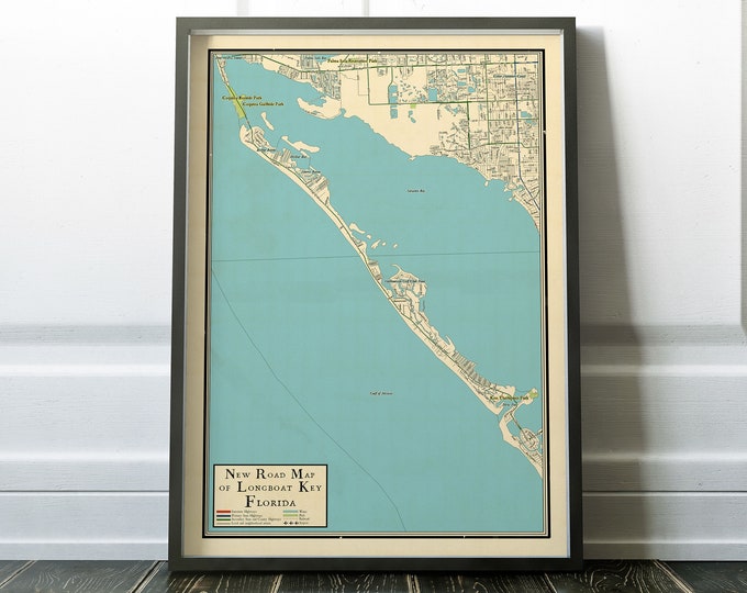 Vintage Retro Design Map of Longboat - Il 680x540.4837087263 58dg
