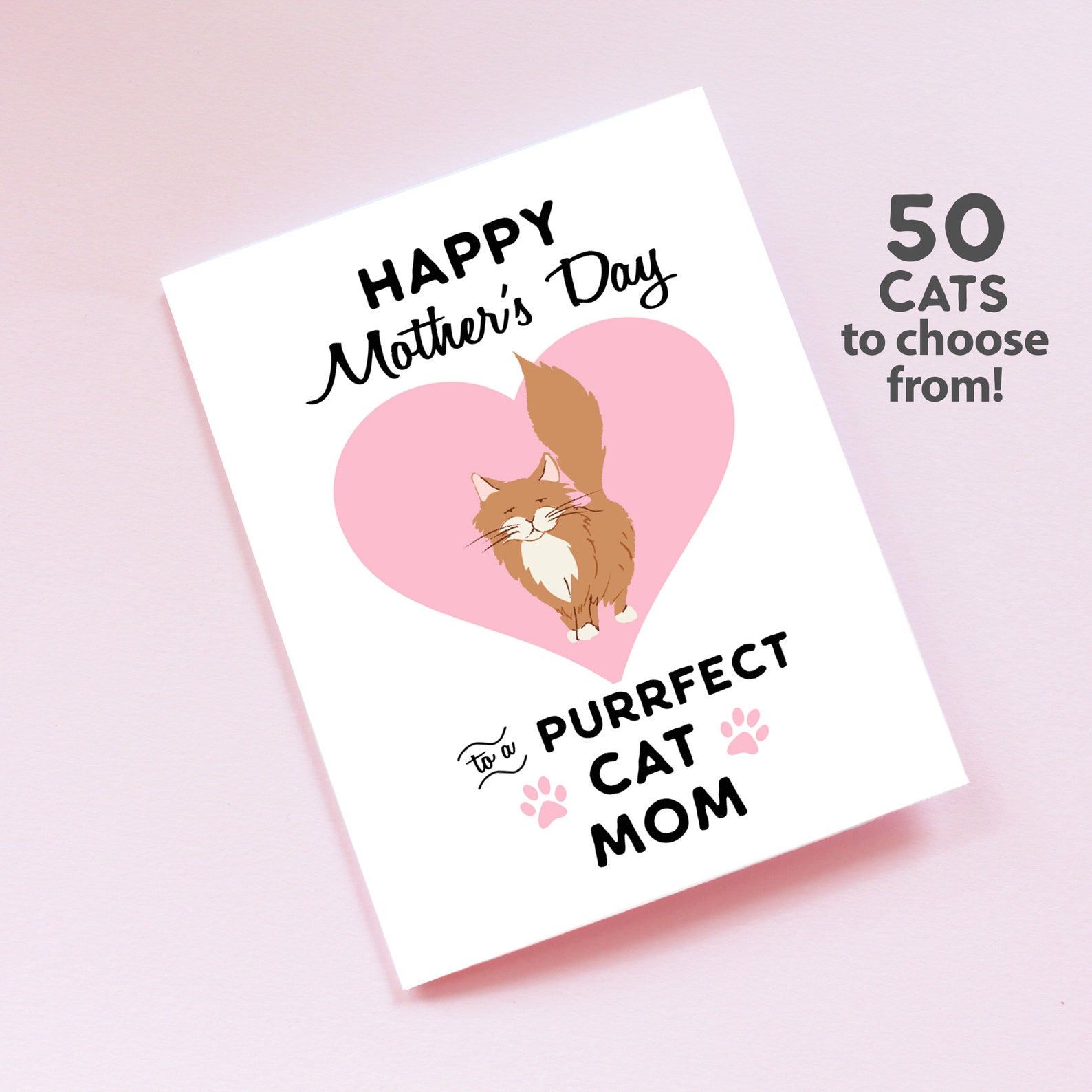 Mother's Day Purrfect Cat Mom Card