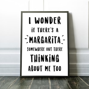 Margarita Poster, Bar decor, kitchen decor, Margarita Print, Bar, funny quote, Margarita party, unique gift, Margarita gifts, margarita sign