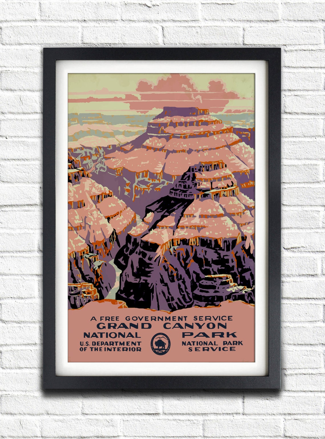 Set of 4 National Park Vintage Travel Posters, Wpa Art WPA Vintage ...