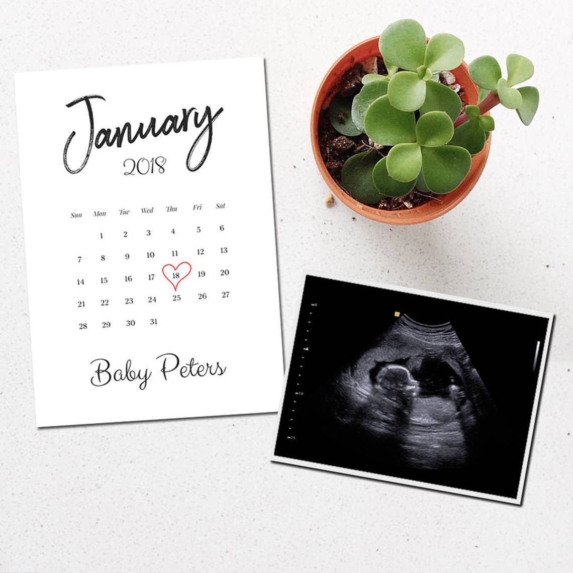 Custom Social Media Pregnancy Announcement Digital Template Etsy