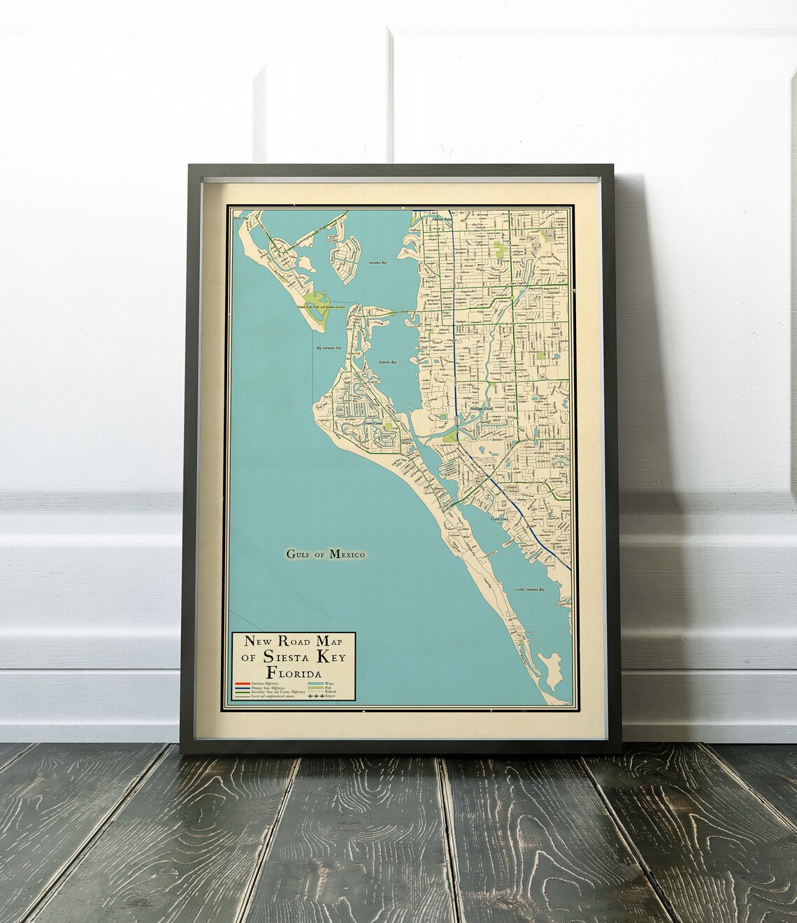 Map of Siesta Key Florida Vintage - Il 1140xN.4443806817 Sw9u