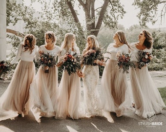maxi skirt bridesmaid