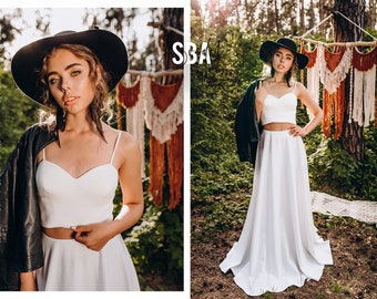 simple cotton wedding dress