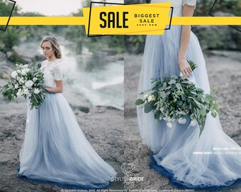 Blue Tulle Dress Etsy