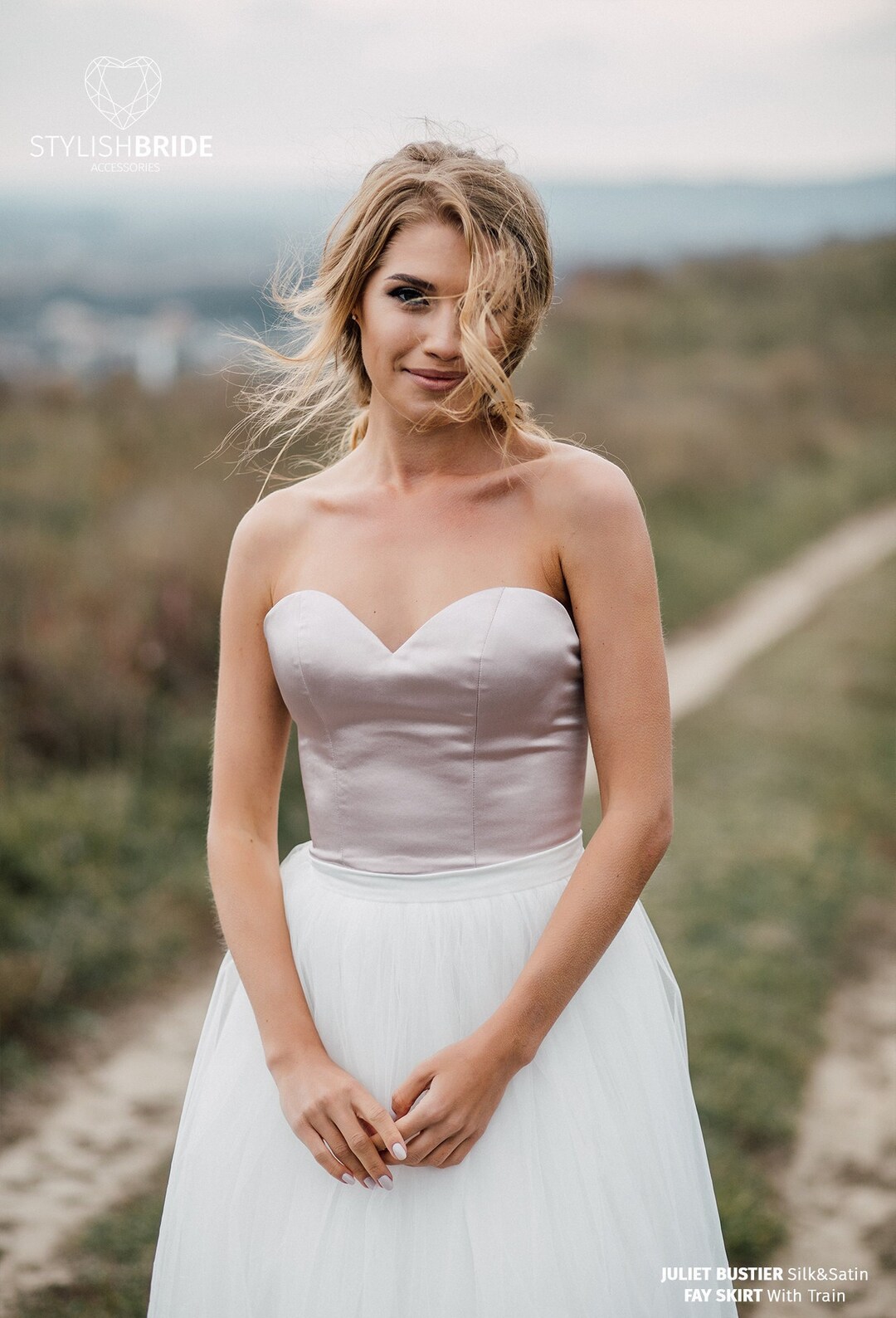 Bustino da sposa in raso di seta Corsetto in seta taglie forti, Top