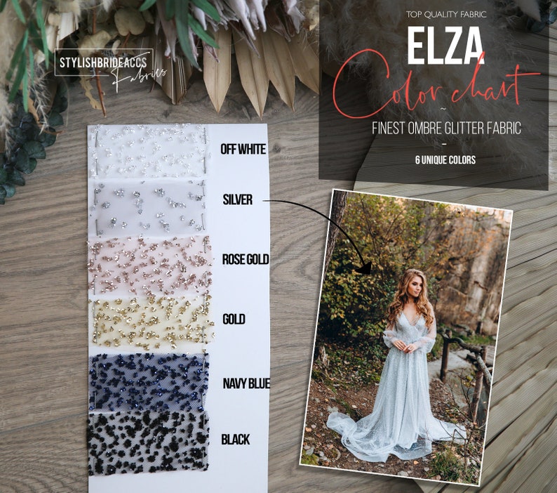 NEW Ombre glitter wedding gown, trendy princess glitter bridal dress, wedding, silver grey bridal dress with silk slip Elsa dress image 6