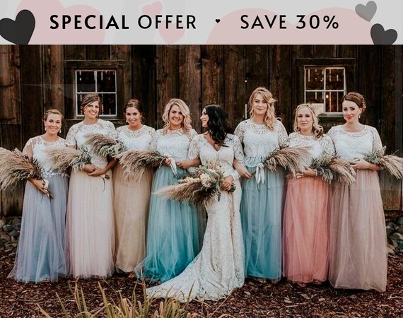 boho wedding bridesmaids