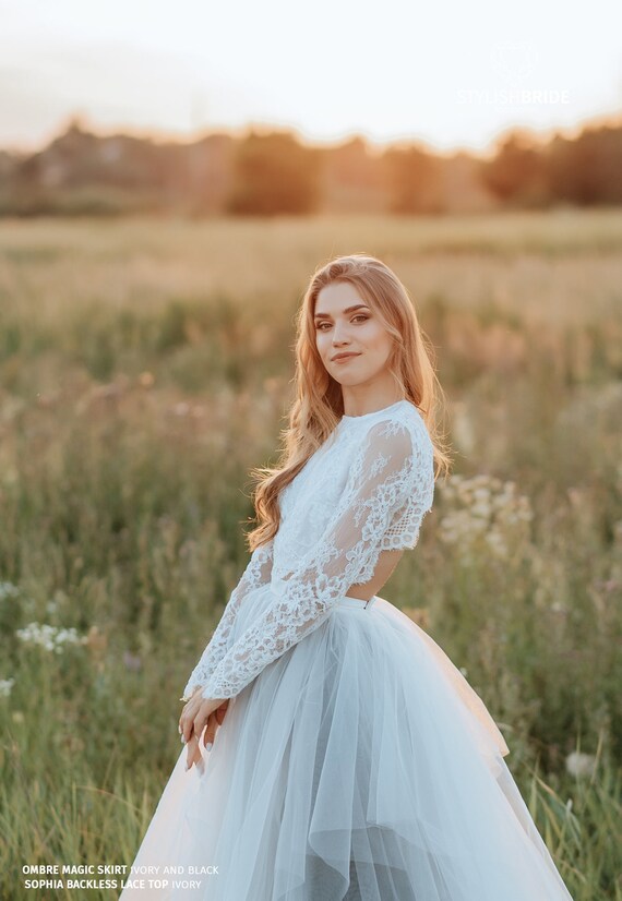 ivory wedding top