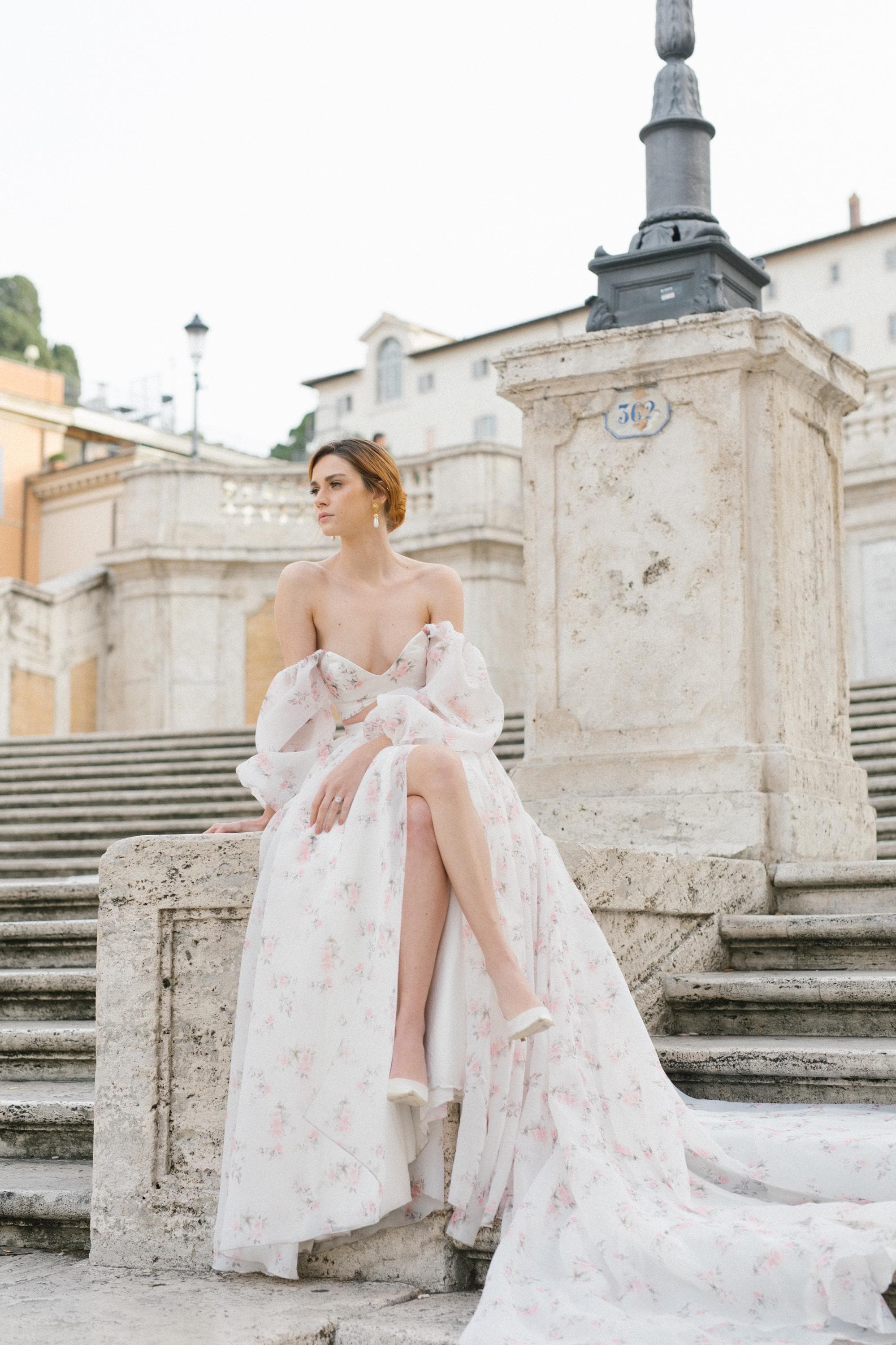 BAU by Bride And You★ See-through organza H-line long dress BAU by Bride And You for Women | Modalova