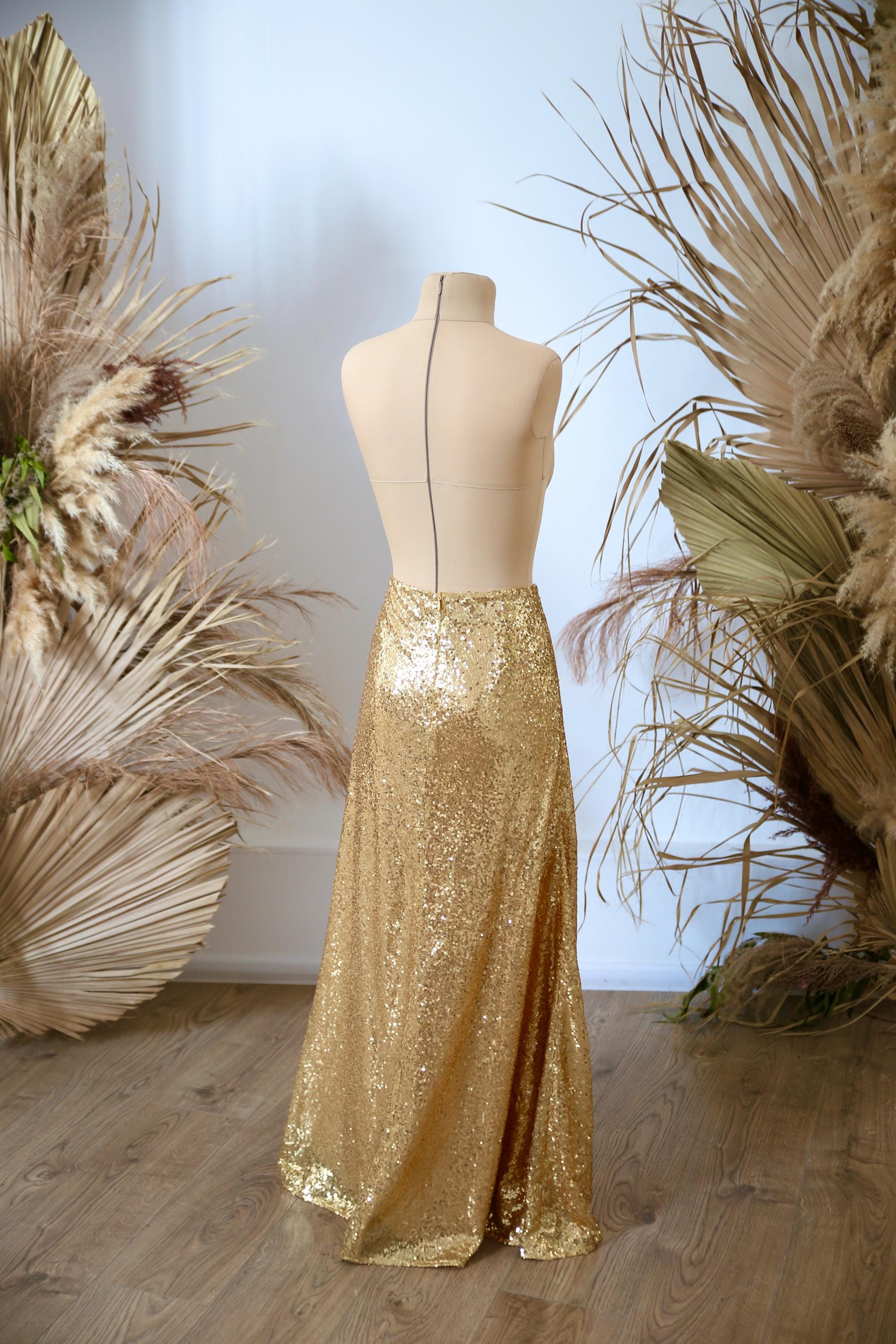 Midi Gold Glitter Skirt Long Rose Gold Sequin Woven Midi Skirt Karen Millen USA Midi Gold Glitter Skirt Long Rose Gold Sequin Woven Midi Skirt Karen Millen USA