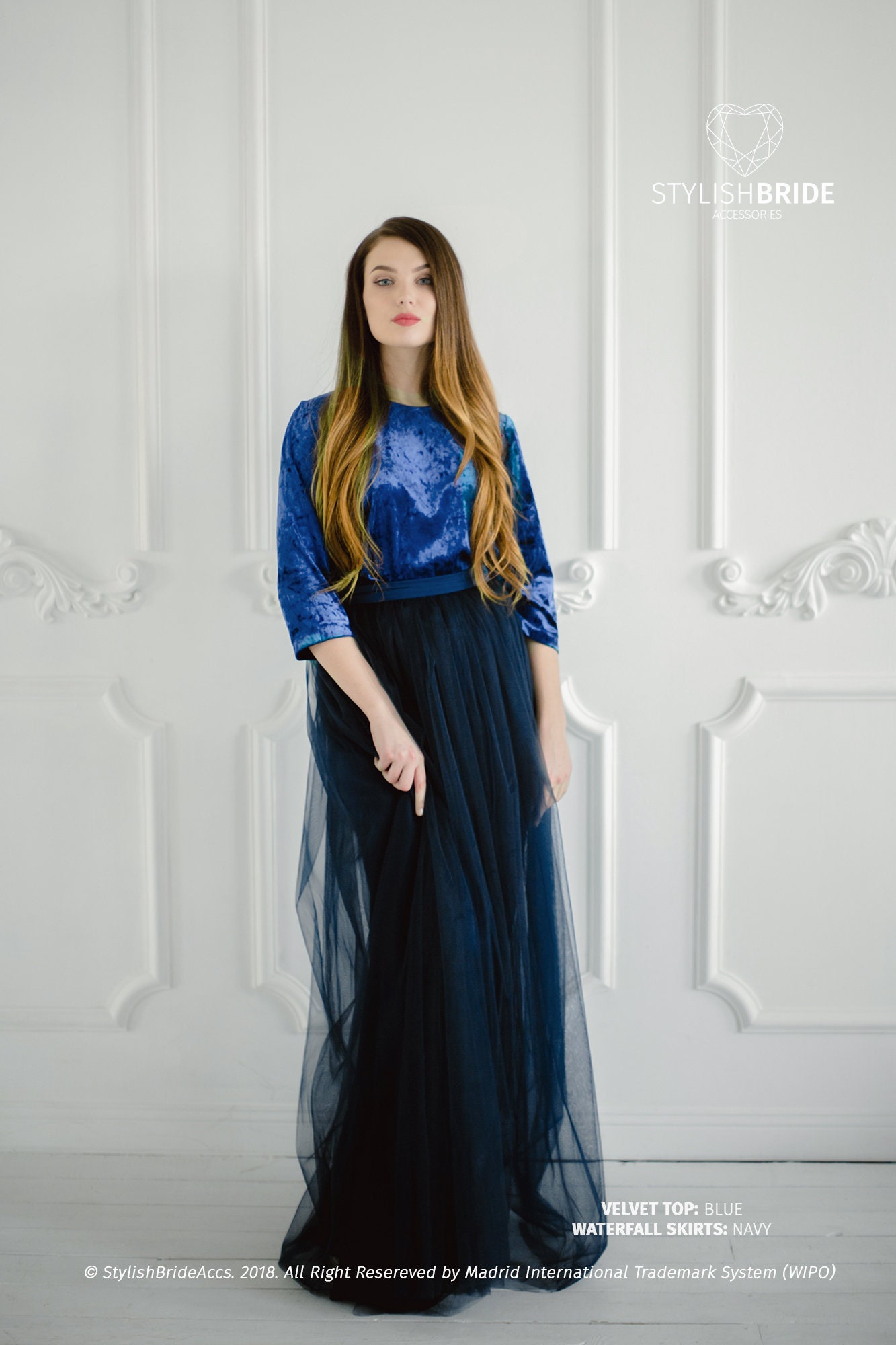 Velvet top skirt 2018