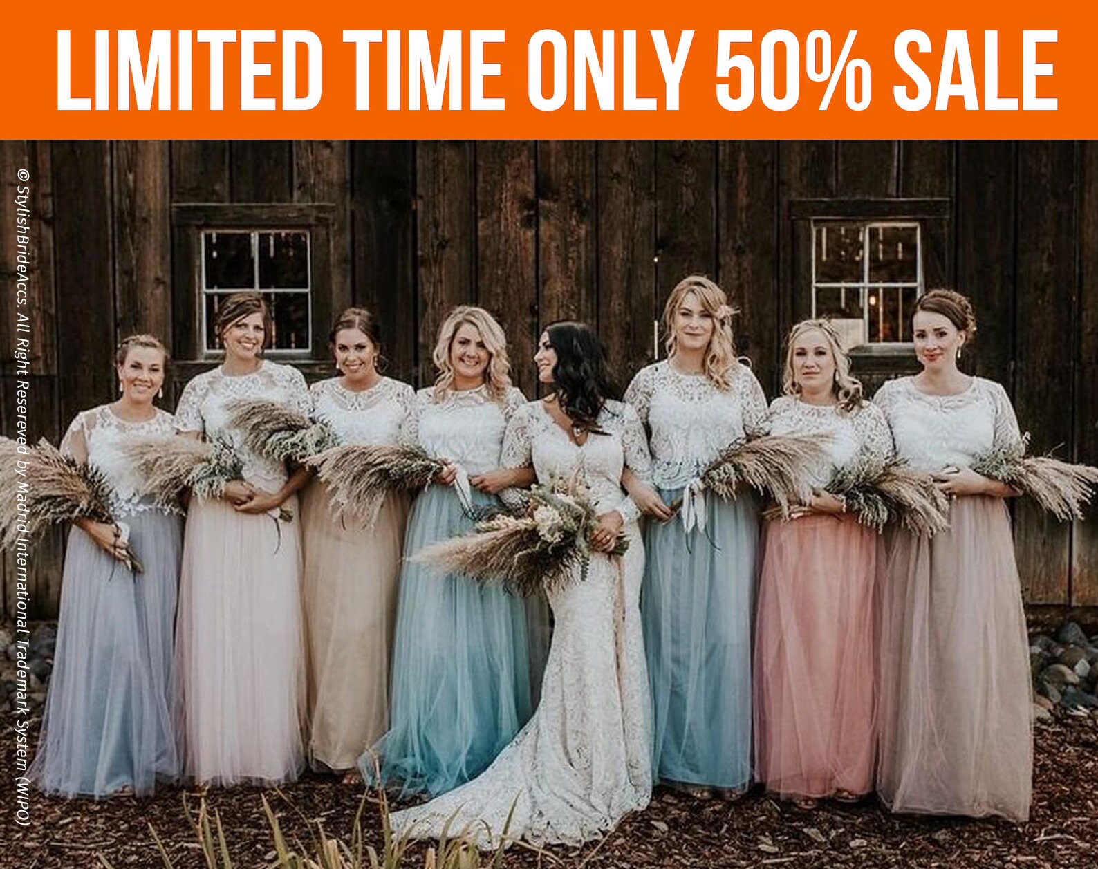 Boho Bridesmaids separates, Rustic bridesmaids dresses, Belle Lace Br…
