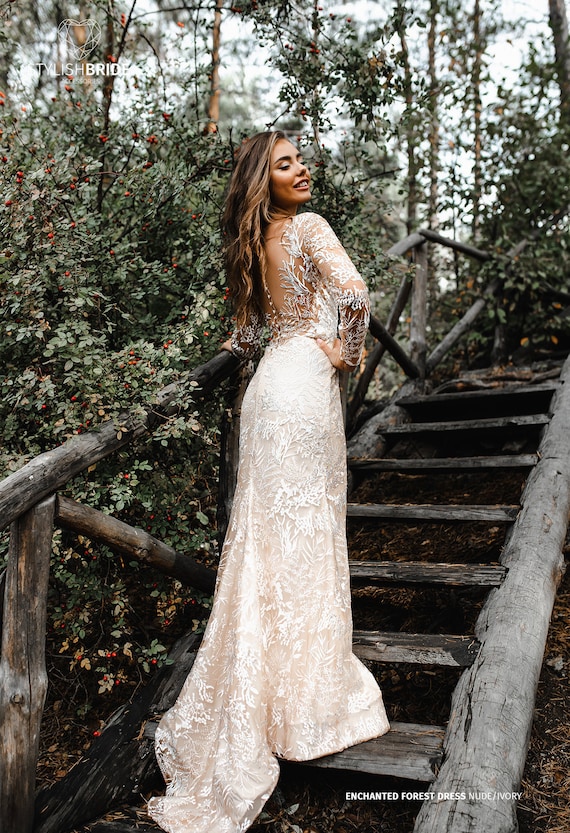 enchanted forest wedding dress ...