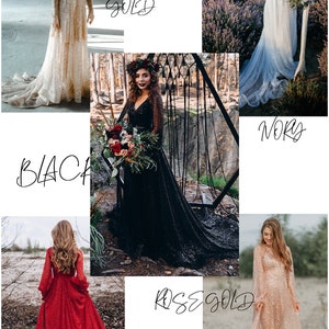 NEW Black Mermaid bridal dress, black wedding dress, black sequined sparkle gown, gothic wedding dress, black prom dress Mermaid image 7